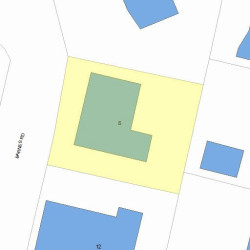 8 Barnes Rd, Newton, MA 02458 plot plan