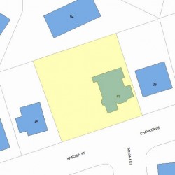 41 Chaske Ave, Newton, MA 02466 plot plan