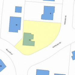 38 Ballard St, Newton, MA 02459 plot plan