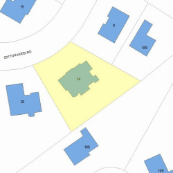 14 Cottonwood Rd, Newton, MA 02459 plot plan