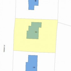 104 Cherry St, Newton, MA 02465 plot plan