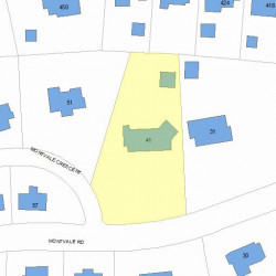 41 Montvale Rd, Newton, MA 02459 plot plan