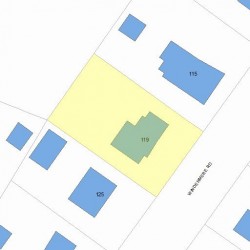 119 Windermere Rd, Newton, MA 02466 plot plan