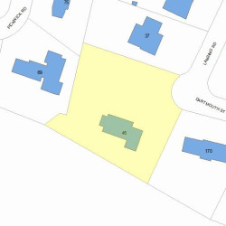 45 Lansing Rd, Newton, MA 02465 plot plan