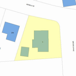 3 Magnolia Ave, Newton, MA 02458 plot plan