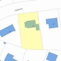 25 Oakmont Rd, Newton, MA 02459 plot plan