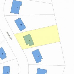 16 Kingston Rd, Newton, MA 02461 plot plan