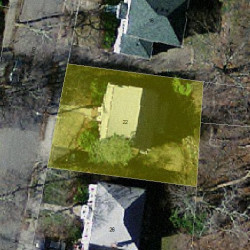 22 Avondale Rd, Newton, MA 02459 aerial view