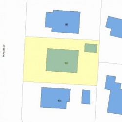 160 Parker St, Newton, MA 02459 plot plan