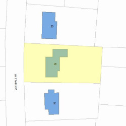 26 Verndale Rd, Newton, MA 02461 plot plan
