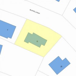 15 Buswell Park, Newton, MA 02458 plot plan