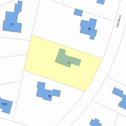 41 Exeter St, Newton, MA 02465 plot plan