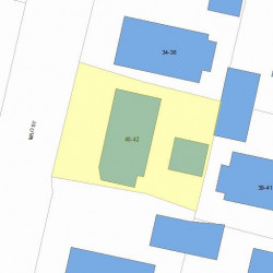 40 Milo St, Newton, MA 02465 plot plan