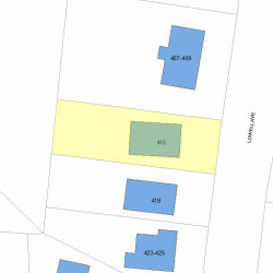415 Lowell Ave, Newton, MA 02460 plot plan