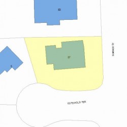 1 Cotswold Ter, Newton, MA 02459 plot plan