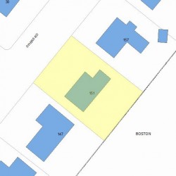 151 Spiers Rd, Newton, MA 02459 plot plan