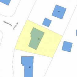 32 Cynthia Rd, Newton, MA 02459 plot plan