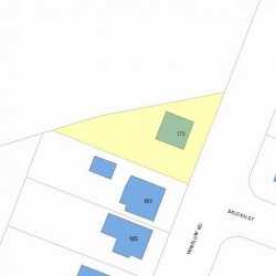 175 Winslow Rd, Newton, MA 02468 plot plan
