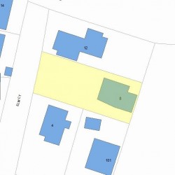 8 Elm Ct, Newton, MA 02465 plot plan