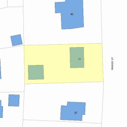 51 Parker St, Newton, MA 02459 plot plan