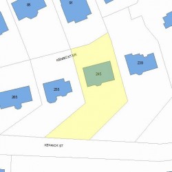 245 Kenrick St, Newton, MA 02458 plot plan