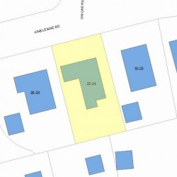22 Athelstane Rd, Newton, MA 02459 plot plan