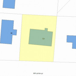 721 Boylston St, Newton, MA 02459 plot plan