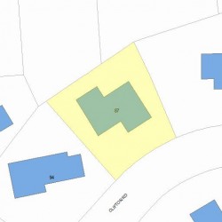 87 Clifton Rd, Newton, MA 02459 plot plan