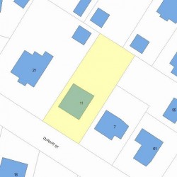 11 Durant St, Newton, MA 02458 plot plan