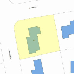62 Olde Field Rd, Newton, MA 02459 plot plan