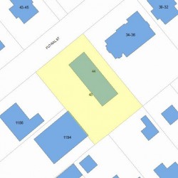 42 Floral St, Newton, MA 02461 plot plan