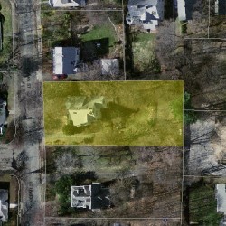 46 Cedar St, Newton, MA 02459 aerial view