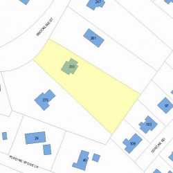 269 Brookline St, Newton, MA 02459 plot plan