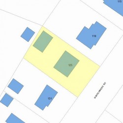 125 Windermere Rd, Newton, MA 02466 plot plan