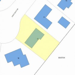 12 Caulfield Cir, Newton, MA 02459 plot plan