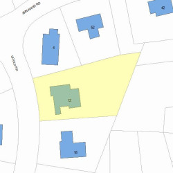 12 Gould Rd, Newton, MA 02468 plot plan