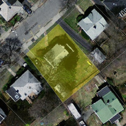 32 Brewster Rd, Newton, MA 02461 aerial view