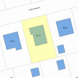 70 Athelstane Rd, Newton, MA 02459 plot plan