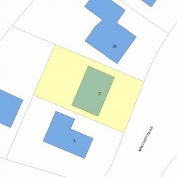 37 Manchester Rd, Newton, MA 02461 plot plan