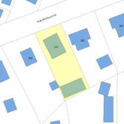346 Auburndale Ave, Newton, MA 02466 plot plan