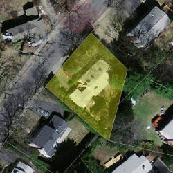 45 Clearwater Rd, Newton, MA 02462 aerial view