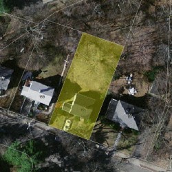 155 Jackson St, Newton, MA 02459 aerial view