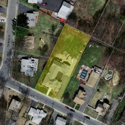 104 Adams Ave, Newton, MA 02465 aerial view