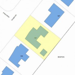 141 Spiers Rd, Newton, MA 02459 plot plan