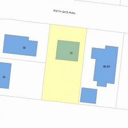 66 Gate Park, Newton, MA 02465 plot plan