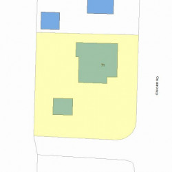 71 Oxford Rd, Newton, MA 02459 plot plan