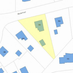 362 Wolcott St, Newton, MA 02466 plot plan
