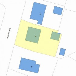 41 Lindbergh Ave, Newton, MA 02465 plot plan