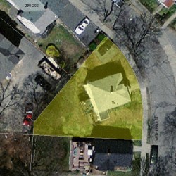 15 Wetherell St, Newton, MA 02464 aerial view