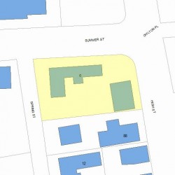 6 Summer St, Newton, MA 02464 plot plan